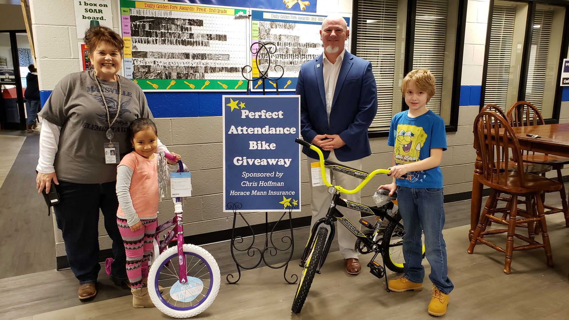 New Bikes for perfect attendance